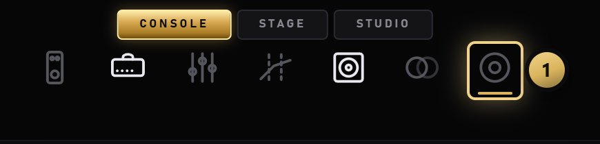 The page icons in the top bar, with the capture page's icon at the end