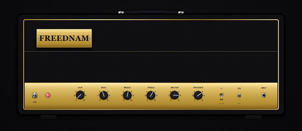 The BE-100-style head faceplate in NAM 9000