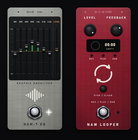 NAM-7 EQ and NAM LOOPER pedals